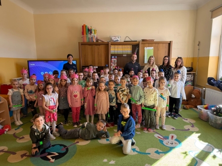 Spotkanie z policjantem - Bezpieczny Przedszkolak na drodze